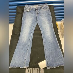 Old Navy Light Blue Flare Jeans - Mid Rise